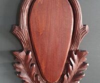 Trophäenschild Tiefschnitz für Sika- und Damhirsch
