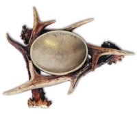 Kerzenhalter mit Rehhorn