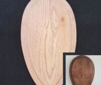 Trophäenschild oval Hirsch Eiche lasiert (hell / dunkel)