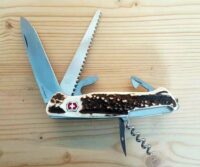 Jagdmesser Victorinox mit echter Hirschhornschale