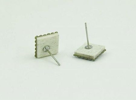 Ohrstecker Hirschhorn Swarovski Quadrat_hinten
