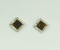Ohrstecker aus Hirschhorn mit Swarovski-Steinen