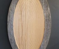 Hirschschild aus Altholz für Sika- und Damwild