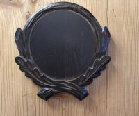 Trophäenschild Wildschwein geschnitzt